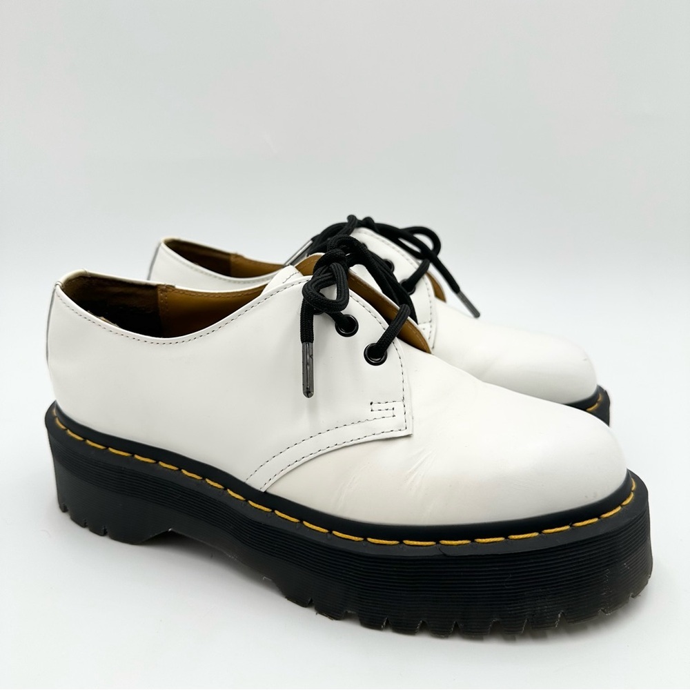 Dr. Martens 1461 Quad Smooth Leather Platform Oxford